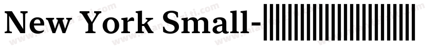 New York Small字体转换